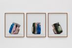 Oh I Could Hide Beneath the Wings of the Bluebird as She Sings Triptych by Dawn Ng contemporary artwork Print