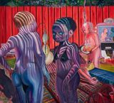 Pool side kebab by Ndidi Emefiele contemporary artwork painting