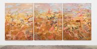 Walking through fields Passeando no tempo by Janaina Tschape contemporary artwork Painting