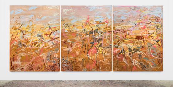 Walking through fields Passeando no tempo by Janaina Tschape contemporary artwork Painting
