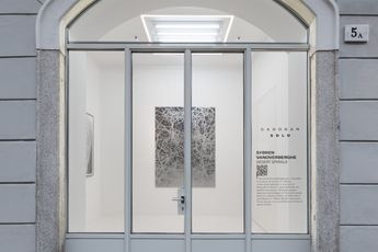 Contemporary art exhibition Sybren Vanoverberghe Desert Spirals at Cadogan Gallery Milan Italy