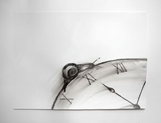 A lheure by Annette Messager contemporary artwork Painting