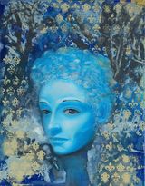 Blue Forest by Xiong Yu contemporary artwork painting