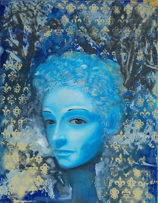 Blue Forest by Xiong Yu contemporary artwork Painting