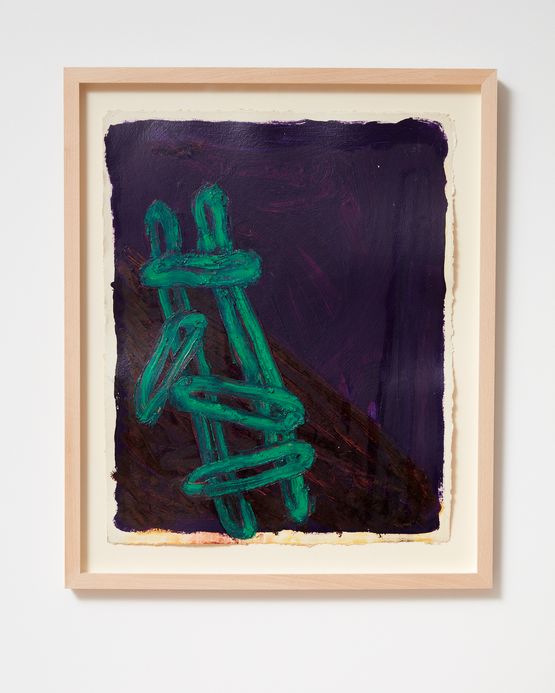 Ladder and Step Series 36 by Basil Beattie contemporary artwork Painting