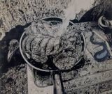 In The Kitchen - 3 Grandmas Nightmare by Vivek V C contemporary artwork works on paper
