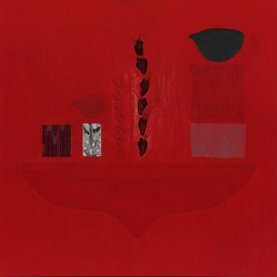 The Vessel Moon by Pinaree Sanpitak contemporary artwork Painting