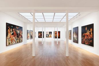 Contemporary art exhibition Jan Van Imschoot Les nocturnes des bonnes vivantes at Templon 30 rue Beaubourg Paris France