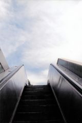 Escalator to heaven by Paulo Bruscky contemporary artwork print