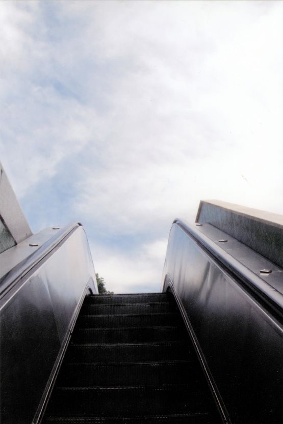 Escalator to heaven by Paulo Bruscky contemporary artwork Print