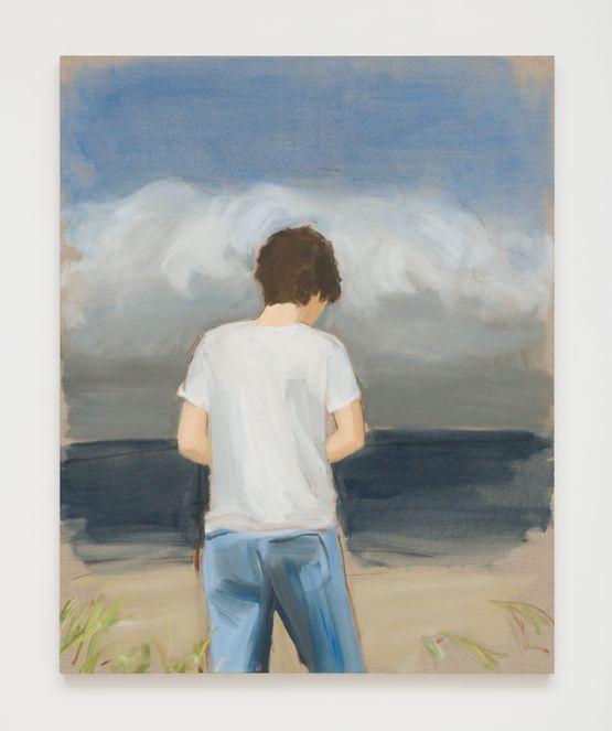 White T-shirt by Gideon Rubin contemporary artwork Painting