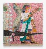 The invisible enemy should not exist Northwest Palace of Kalhu Room F Panel F-11 by Michael Rakowitz contemporary artwork print mixed media