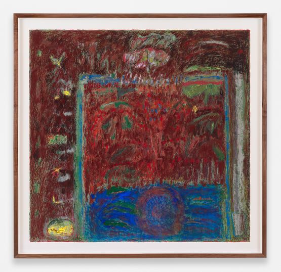 View from the bench on day __ by Mimi Lauter contemporary artwork Works on Paper