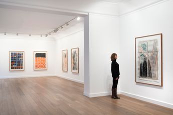 Contemporary art exhibition Gunther Forg Peintures sur Canson at Galerie Lelong 13 Rue de Teheran Paris France