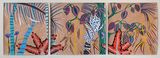 Botanical Triptych by Sydney Albertini contemporary artwork painting works on paper drawing