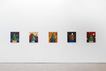 Contemporary art exhibition Yuichi Hirako Number Of Trees at The Modern Institute Airds Lane United Kingdom