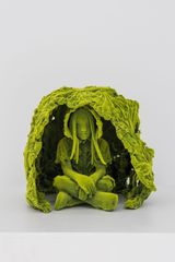 Moosboy in Cabbage Shelter by Kim Simonsson contemporary artwork sculpture