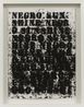 Study for Negro Sunshine  81 by Glenn Ligon contemporary artwork Works on Paper