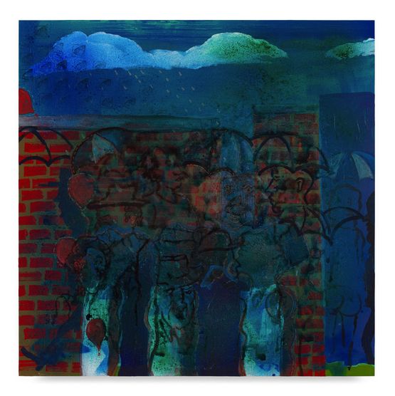 It has to rain before you can see where all the leaks are at by Walter Price contemporary artwork Painting