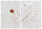 Forever to run by Mithu Sen contemporary artwork works on paper