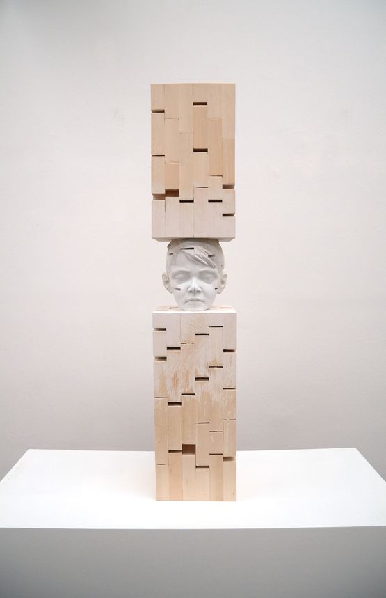Kopf by Gehard Demetz contemporary artwork Painting