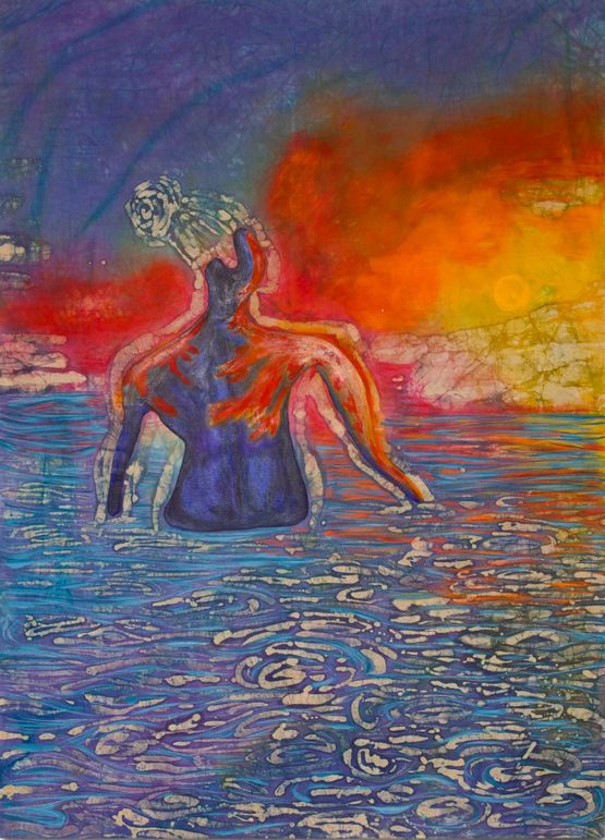 I wish this moment would never end by Sola Olulode contemporary artwork Painting