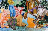 New Pastoral 11 by David Salle contemporary artwork drawing painting print