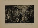 Landscape with Figure by Krishna Reddy contemporary artwork print