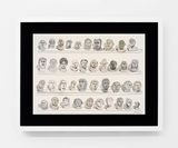 Anonymous Roman Portraits by Huang Hai-Hsin contemporary artwork drawing works on paper