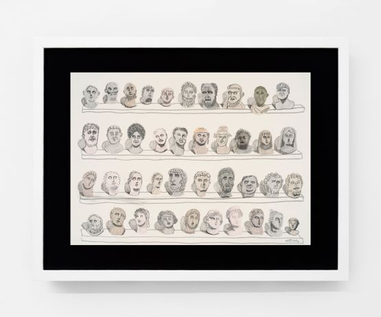 Anonymous Roman Portraits by Huang Hai-Hsin contemporary artwork Works on Paper