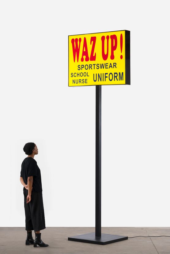 WAZ UP by Lauren Halsey contemporary artwork Sculpture