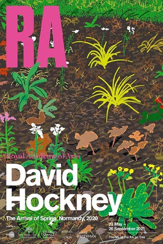Royal Academy Exhibition Poster by David Hockney contemporary artwork Works on Paper