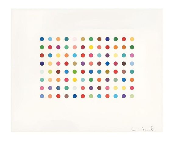 Bromphenol Blue by Damien Hirst contemporary artwork Print