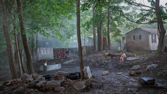 Funeral Back Lot by Gregory Crewdson contemporary artwork Photography
