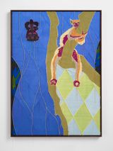 Earth Picture Golden Crowned Sifaka II by Yinka Shonibare CBE RA contemporary artwork textile