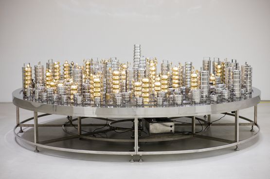 Start.Stop. by Subodh Gupta contemporary artwork Sculpture