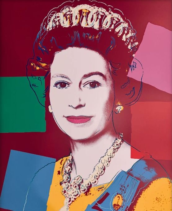 Queen Elizabeth II 334 by Sunday B. Morning  Andy Warhol contemporary artwork Print