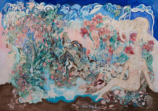 Dew by Tamaris Borrelly contemporary artwork Painting