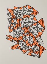 Triangles - Composition 8 by Layla Juma contemporary artwork drawing
