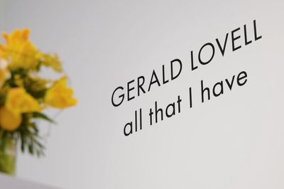 Gerald Lovell  all that I have