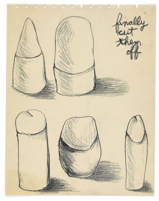 No title by Lee Lozano contemporary artwork Works on Paper