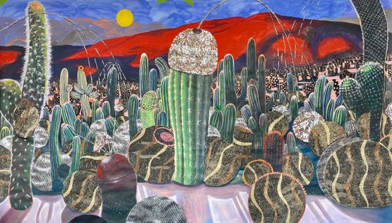 Cactus orgasm by Ndidi Emefiele contemporary artwork Works on Paper