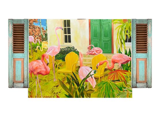 Post-Nature Still Life by Iqi Qoror contemporary artwork Painting