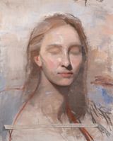 Turn away thine eyes from me for they have overcome me by Marcos Lozano Merchan contemporary artwork painting
