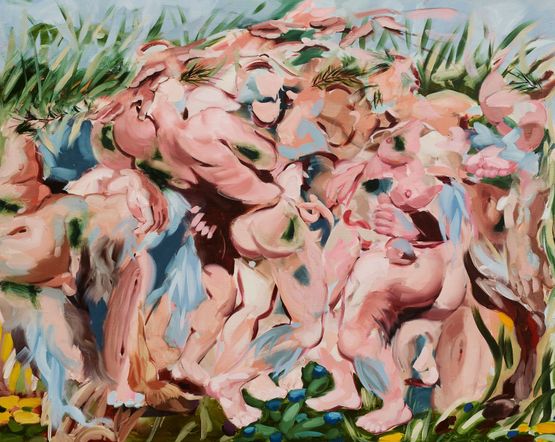 Flesh Smudge by Eleanor Johnson contemporary artwork Painting