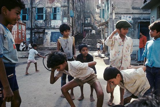 Playing Punishment a marble game Bombay by Raghubir Singh contemporary artwork Photography