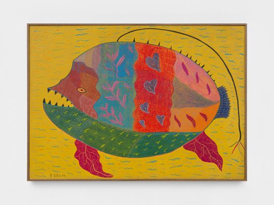 Sem titulo Untitled Piranha by Chico Da Silva contemporary artwork Works on Paper