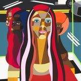 Where My Girls At by Derrick Adams contemporary artwork print