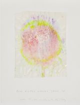Untitled New Years Greeting 1998 by Gotthard Graubner contemporary artwork painting works on paper