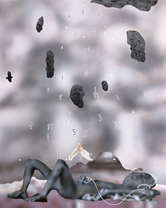 Sea of Information by Rao Weiyi contemporary artwork Painting